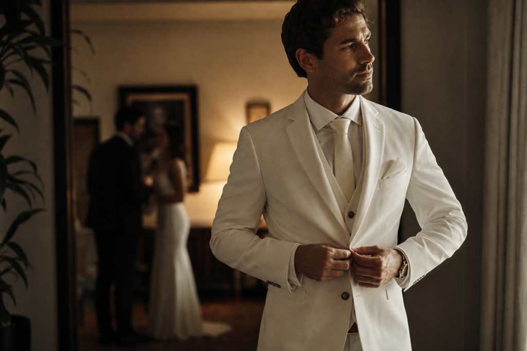 Can Men Wear White to a Wedding? Etiquette Guide 2 Are Guys Allowed To Wear White To A Wedding