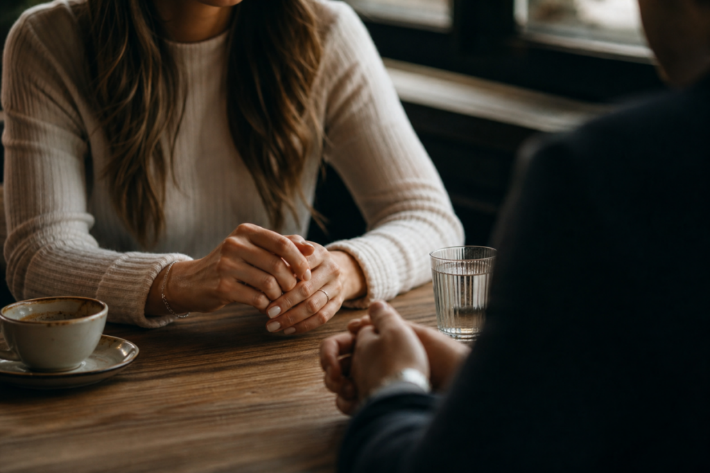 The Confidence a Good Man Can Feel Across the Table